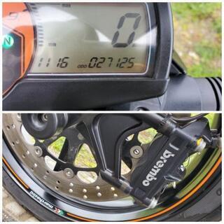 明石市～強烈な加速！比較的美車！KTMの690デュークR！純正豪華