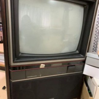 三菱　1981年製　レトロ　ブラウン管　テレビ