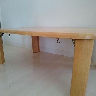 木目調 折り畳みテーブル