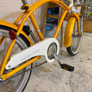 自転車 【取引き中。オシャレ】20インチ ビーチクルーザー
