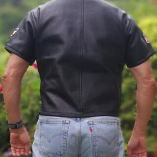  KADOYA メッシュレザー　　　カドヤ 本革Tシャツ


