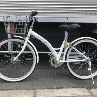 美品 子供用自転車22インチ LEDオートライト 6段変速 SCALARE