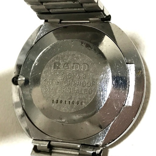 RADO ラドー ダイヤスター メンズ腕時計 クォーツ 腕時計 SS シルバー メンズ