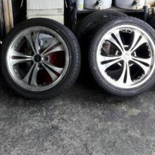 215/45R17 タイヤ・アルミホイール ４本セット 中古