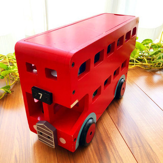 【Habitat】ダブルデッカー（二階建てバス）おもちゃ