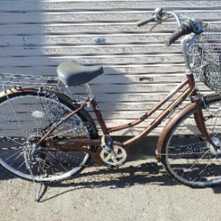 中古自転車110  美品6段切替