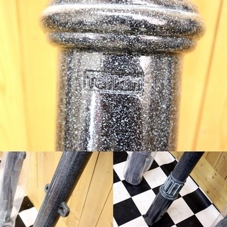 未使用 Teikin 帝金 鋳物 車止めポール 3本セット サンポール 工事