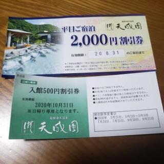 箱根湯本 天成園の割引券