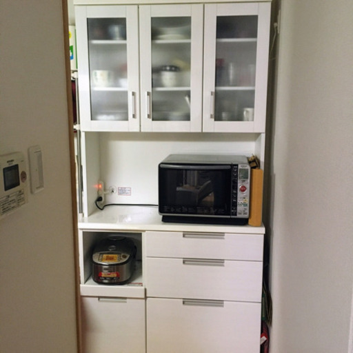 ニトリ 食器棚、キッチンボード（横100センチ）