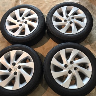 トヨタ BB 20系 純正アルミホイール 15x6j +40 4x100 ハブ径53mm トーヨー ナノエナジー3 2013 185/55r15 札幌発 トヨタ BB 20系 純正アルミホイール 15x6j +40 4x100 ハブ径53mm