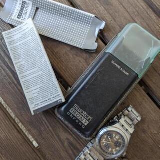 中古のメンズ腕時計１個(swatch、電池式