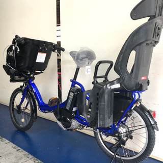 ヤマハ　パスキッスミニ　20インチ　3人乗り　8.9ah 青　デジタル　電動自転車　電動アシスト