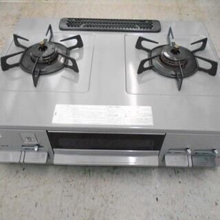 【恵庭】NORITZ　ノーリッツ 　ピッタリフィット　LPガスコンロ　2017年製　NG60SVL　2口 /左強火 /プロパンガス　中古品　PayPayOK!