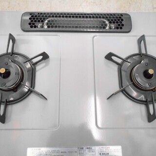 【恵庭】NORITZ　ノーリッツ 　ピッタリフィット　LPガスコンロ　2017年製　NG60SVL　2口 /左強火 /プロパンガス　中古品　PayPayOK!