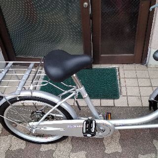美品☆BRIDGESTONE minna[ミンナ]三輪車 前16吋/後20吋(シルバー)