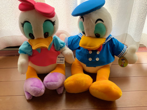 掘り出し物！20年前のディズニーランドのぬいぐるみ ドナルド＆デイジーセット