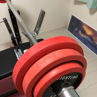 取引中⚠︎ファイティングロード キングオブベンチ　バーベル＆ウェイトセット 取引中⚠︎ファイティングロード キングオブベンチ バーベル＆ウェイト