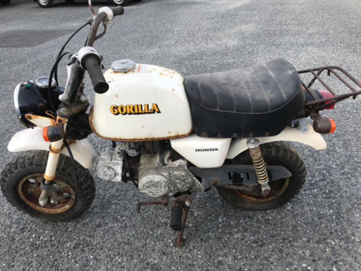 売約済み　ホンダ　AB27 ゴリラ　長期不動車　部品取りorレストアベース　キー欠、書類有り、圧縮有り　福岡市