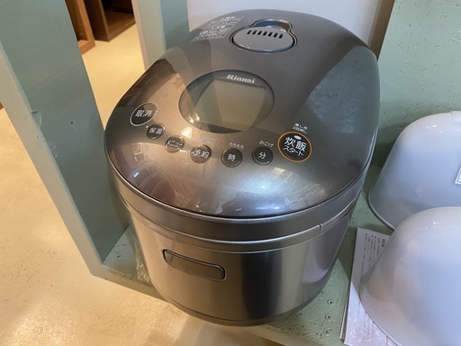 炊飯器 リンナイ Rinnai RR-055MST(SL) LPガス用 2014年製 シルバー 中古品