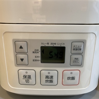 炊飯器 ニトリ SN-A5 3合炊き 2016年製 白 中古品