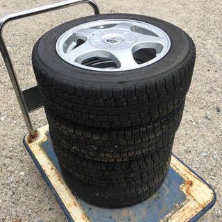 お取り置き中】スタッドレス155/65R13アルミホイ―ル 4本 - タイヤ  
