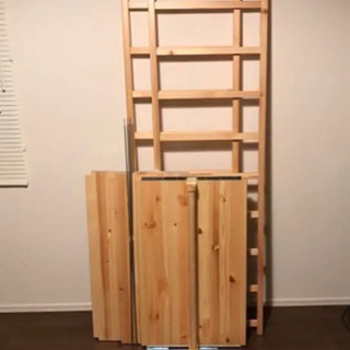無印良品 パイン材ユニットシェルフ ワードローブ(カバー付き)