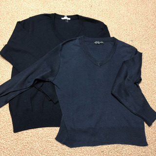 セーター  紺 黒