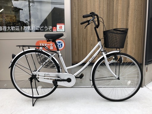 中古自転車　シルバー