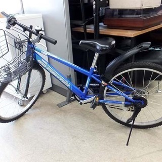 24インチ自転車 Jrサイクル 切替あり 男の子用 青色 札幌市西区