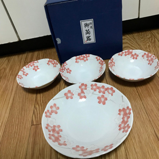 風月 桜柄 陶器 お皿 4枚セット なな 平野の食器 和皿 の中古あげます 譲ります ジモティーで不用品の処分