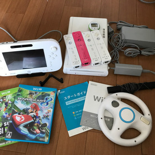 Wii U マリオカートセット　コントローラー4本付き