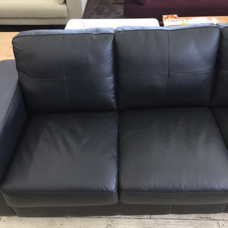 5/23 新入荷 定価128,000- IKEA 3人掛けソファ 本革 高級 3Pソファー