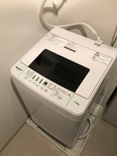 ハイセンス 全自動洗濯機 4.5kg HW-T45C 27日まで
