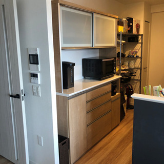 6月5日迄　日本製　食器棚キッチンボード 大川家具