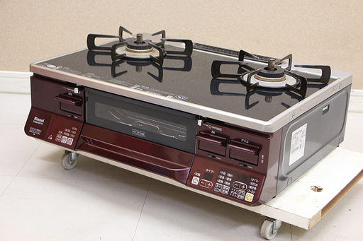 Rinnai リンナイ RTS65AWK1RG-AL ガステーブル ガスコンロ LPガス 2019年製 説明書付(E785hyxY)