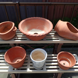 陶器製・植木鉢差し上げます。