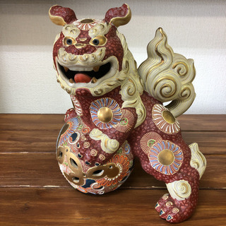 フォロ割10%off 九谷焼　シーサー　獅子　縁起物　魔除