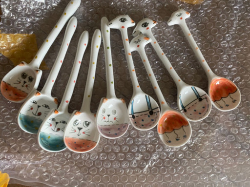 ティースプーン 可愛い セラミック キリン 猫 肉肉 守口市の生活雑貨の中古あげます 譲ります ジモティーで不用品の処分