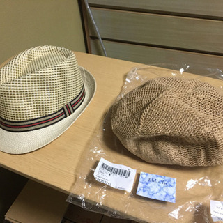 夏用の帽子　ハット＆ベレー帽セット