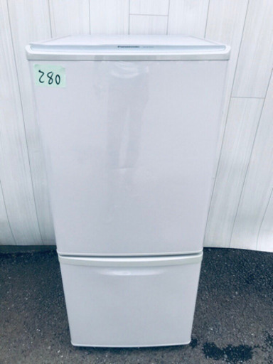 280番 Panasonic✨ノンフロン冷凍冷蔵庫✨NR-B142W-P‼️