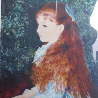 絵画　ルノワール／「可愛いイレーヌ」 世界の複製名画】ルノワール「少女イレーヌ」