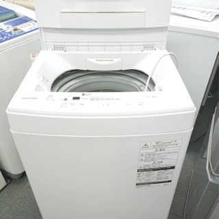 真っ白が眩しい‼️パワフル洗浄】2019年製 東芝 4.5kg ピュアホワイト 