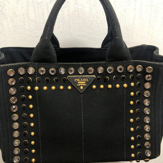 お値下げ!♥美品 プラダ カナパ トートバッグ スタッズ