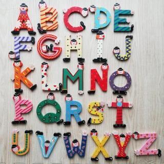 知育玩具・イタリアSevi(セヴィ）木製アルファベット全26個【...