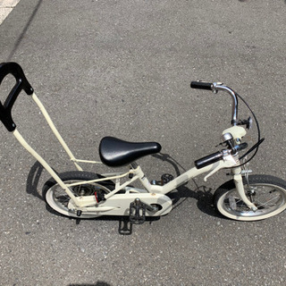 横浜直接受渡希望】自転車 つらかっ 14インチ 子供 幼児 補助棒付き