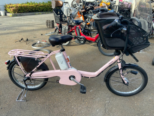 [取引中]20インチ子供乗せ電動自転車。防犯登録込4万円
