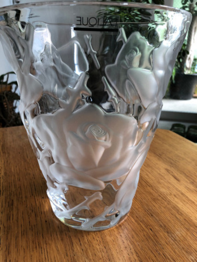 ラリック   イスパン 花器 クリスタル