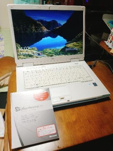 富士通 ノートパソコン Windows10 Office付 整備済 良品 すぐ使えます