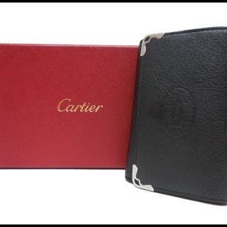 Cartier マスト ドゥ カルティエ レザー 6連 キーケース 黒