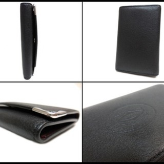 Cartier マスト ドゥ カルティエ レザー 6連 キーケース 黒